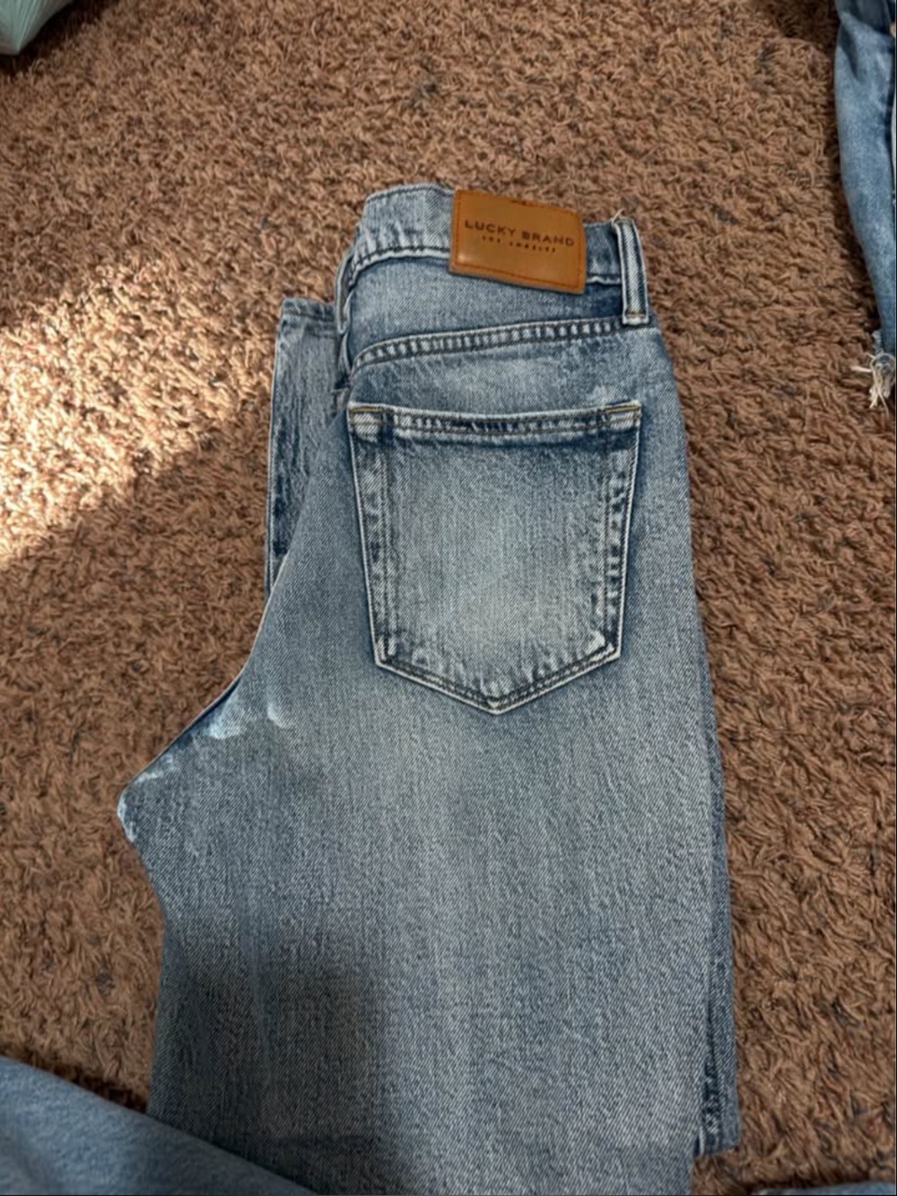 Lucky Brand High-Rise Light Blue Straight Jeans